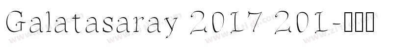 Galatasaray 2017 201字体转换